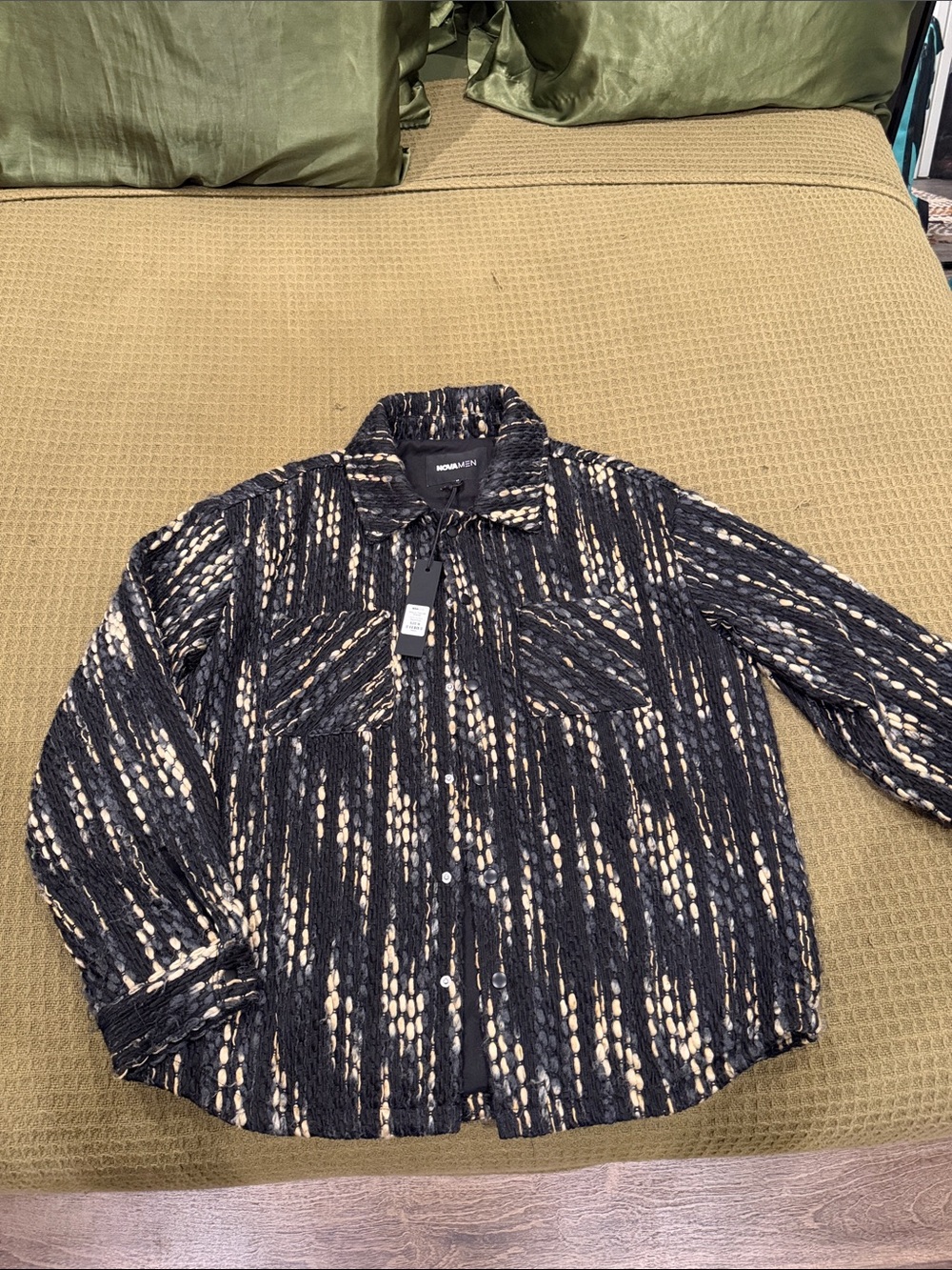 Abacus Textured Shacket - Black/combo